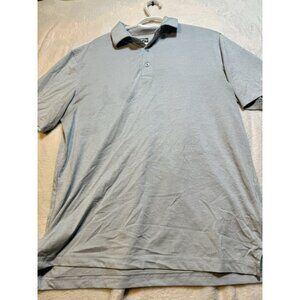 CALLAWAY Opti Dri Mens Short Sleeve Striped Golf Polo Shirt ‎ Size M Light Blue